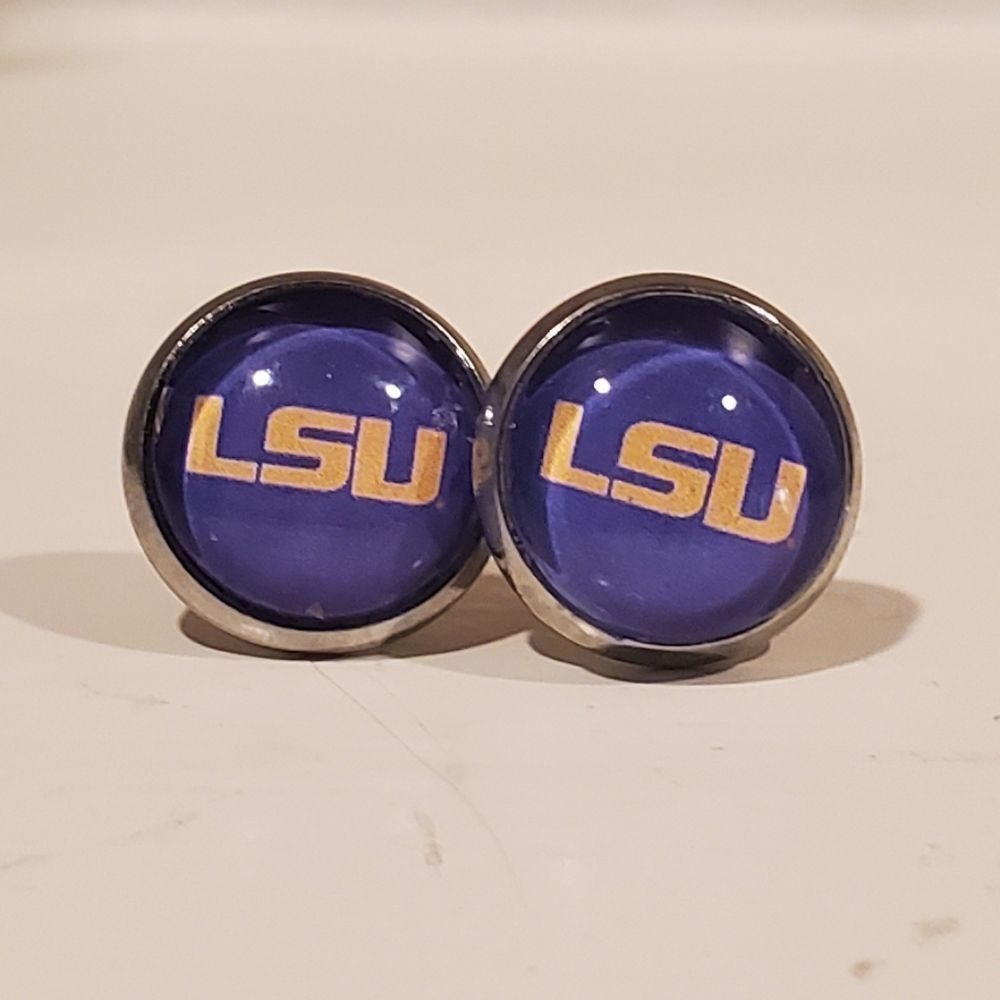 LSU Purple and Gold Earrings
